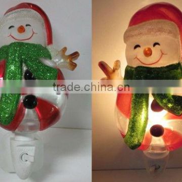 bedroom decorative Snowman LED night lamp