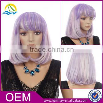 2014 New fashion style customizable synthetic wig