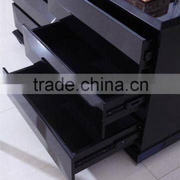 E1MDF Black High Gloss Cabinet Specific Used Dressing Desk for Bedroom Furniture photo-4