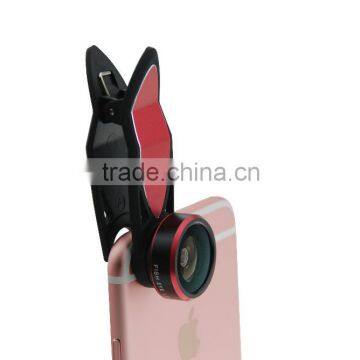 Newest Fisheye Lens 198 Degress Magnetic Clip Lens 0.6x Wide Angel 1.5x Macro Phone Camera Lens