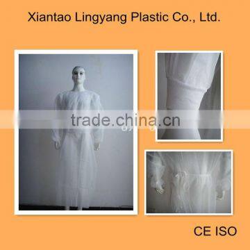 PP Isolation Gown Rubber Cuff