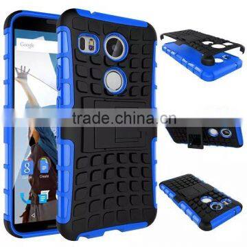 Hybird Rugged Soft tpu Impact T-stand Cover For LG Google Nexus 5 D820 Cell phone Case