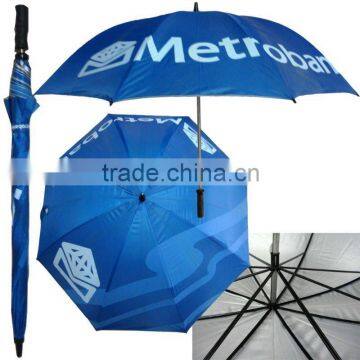 double ribs blue golf umbrella