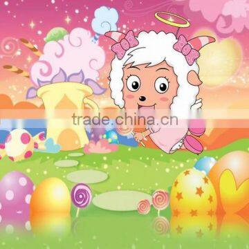 2015 Vinly Cartoon Wallcovering for Kids/decorative Mural Wallpaper for Kids Room