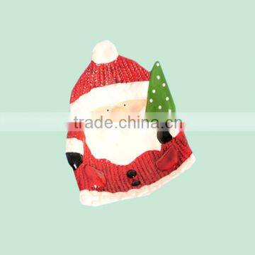 Christmas Ceramic Santa Knitted Look Dish