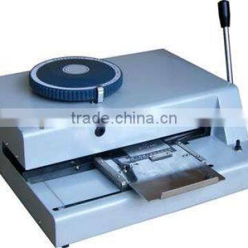 Manual metal letter embosser