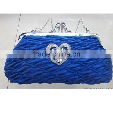 crystal stone evening bag, blue evening bag