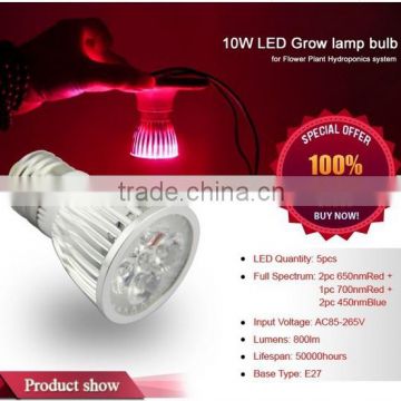 e27 10w led bulb grow for plants grow 10w red blue 8:1