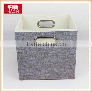 Linen type cloth storage box without lid