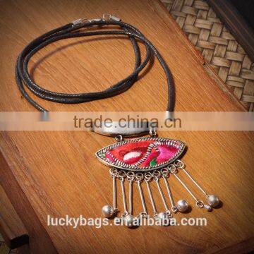 Special necklace miao silver embroidery necklace ethnic women necklace