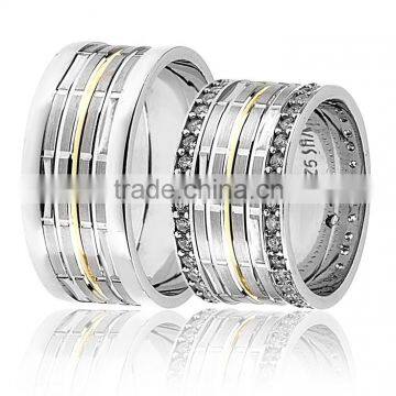 925K Sterling Silver Wedding Band His Her High Newest Model Handmade Ring BSVYS019