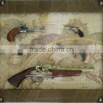 Gun painting for wall decoration