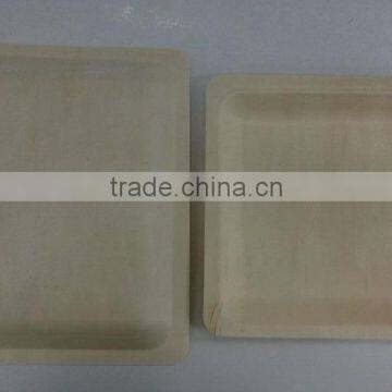 Disposable Used Wood Food Tray for Supermarket photo-2