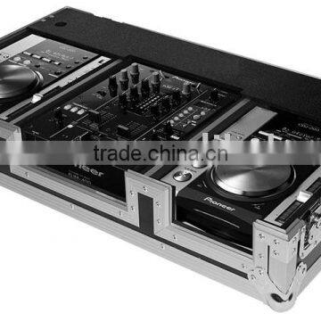 ATA COFFIN FOR TWO PIONEER CDJ200/DENON DNS1000 CD PLAYERS AND 10" MIXER W/WHEELS