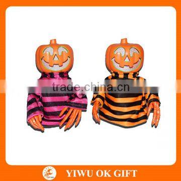 Cute Plastic Sounding Pumpkin Halloween Decoration