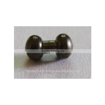 Fly Tying Tackle n Tools 2.5 mm Brass Dumbells - Black