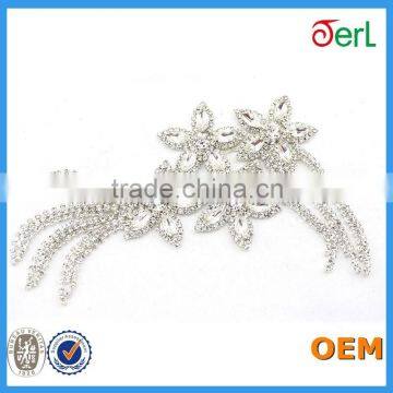2016 New Design Fashion Cheap Rhinestone Metal Trim for Garment Accessories