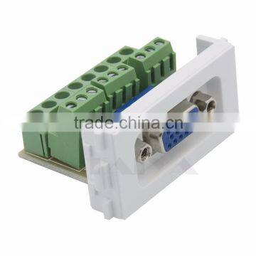 3+9 VGA Connector With Backside Screw Connection