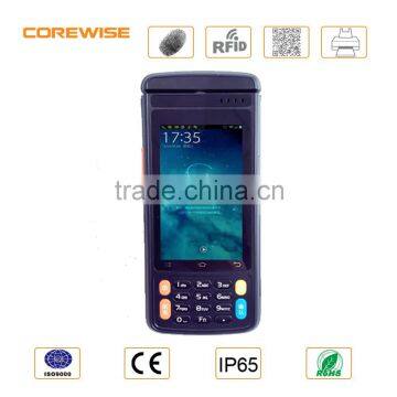 Rugged qualified Quad Core mobile handheld 4 inch finger print scanner with qr code sensor, passive rfid tag