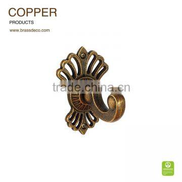 European design golden plated LU958-04 OB copper single robe hook