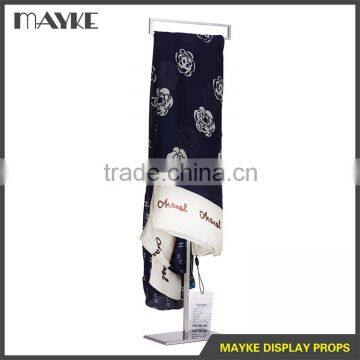 Shop-fitting Decorative Stainless steel scarf display rack scarf display stand