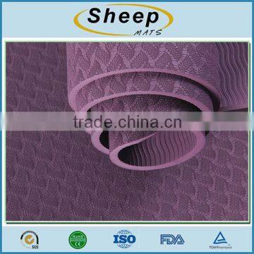 Exercise Printed Eco Friendly Waterproof Tpe Non-slip Yoga Mat Roll photo-2