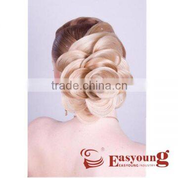 wedding hair updo, blonde synthetic hair accessories for women