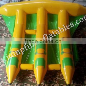 6 seat Inflatable Flyfish Banana by 0.9mm thick PVC