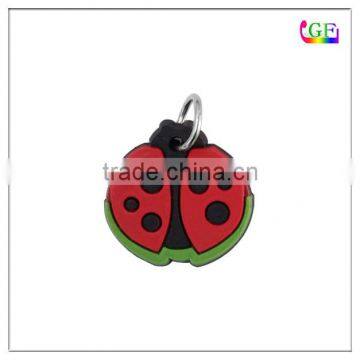 Factory supply Custom cartoon soft PVC rubber key charm