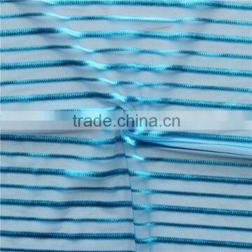 Acid Blue 100% Polyester Woven Net Mesh Fabric For Clothing/Ladies Dress/Garment/Home Textile photo-2