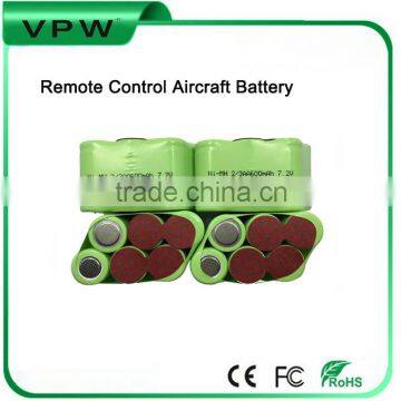 Rechargeable 2/3AA 600mAh 7.2V Remote control aircraft Ni-Mh battery