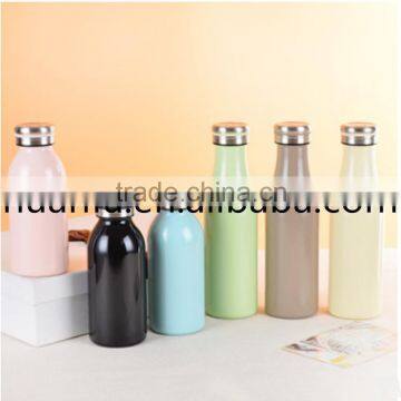 Milk bottles and creative fashion Macarons mug double wall stainless steel vacuum cups