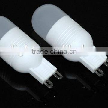 G9 2W dimmable AC 220V 240V Ceramic Crystal led light cup plastic LEDs Chandeliers Corn LED Bulb