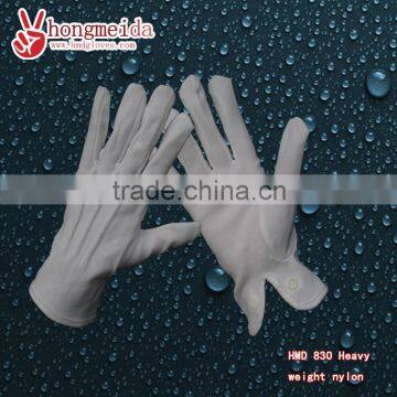 White Nylon with trips gloves Inspection gloves