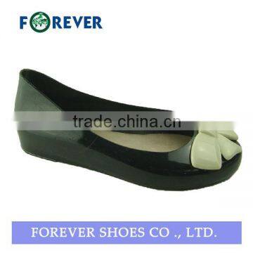 Fashion PVC low heel crystal shoes for Lady