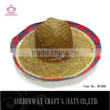 Plain straw sombrero hat pattern