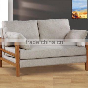 Linen fabric modern sofa, grey simple sofa design, living room sofa