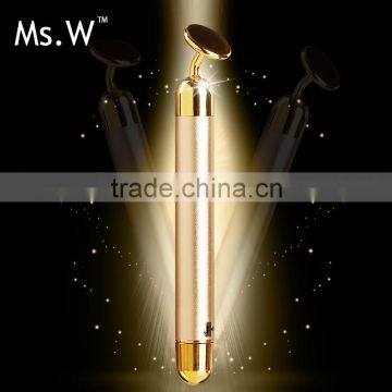 Portable 24K electric facial beauty bar/massage roller/facial massager