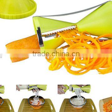 multi blade vegetable slicer / stainless steel spiral vegetable slicer / rotary vegetable slicer