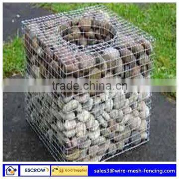 welded wire mesh container/rock filled gabion box/double twisted gabion box