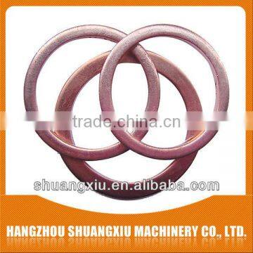 custom wholesale annealing red copper gasket used for auto parts