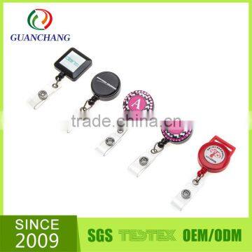 factory custom fashion retractable id card badge holder