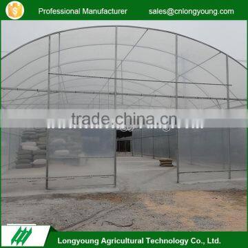 High quality tunnel steel structure plastic aquaponic greenhouse