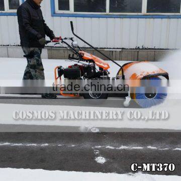 Hydraulic Two Wheel Walking Tractor With Power Sweeper photo-4