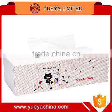 cute bear printed rectangle tissue holder box