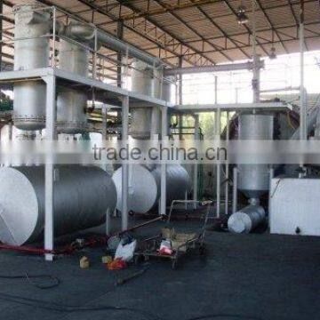 continuous waste tire pyrolysis plant