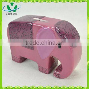 Ceramic elephant piggy bank