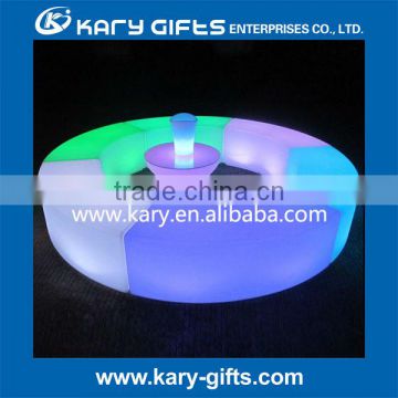 led bar funiture led glowing plastic stool led bar stool