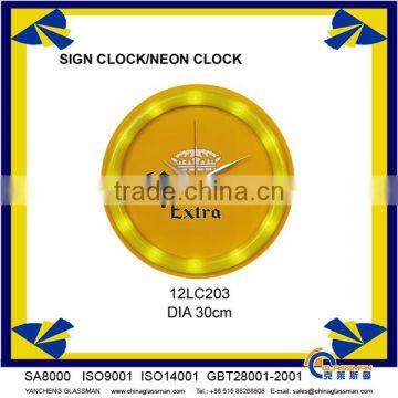 Exclusive custom led wall clock 12LC203