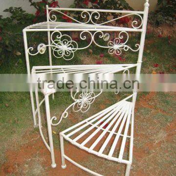 3-tier Shabby Chic Metal Flower Pot Stand PL08-5623 photo-4